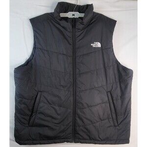 The North Face Down Vest Mens XXL Black 550 Fill Quilted Puffer Warm Winter